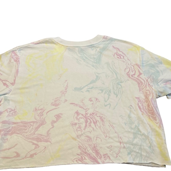 Marble print terry SS sweatshirt - Picture 6 of 12